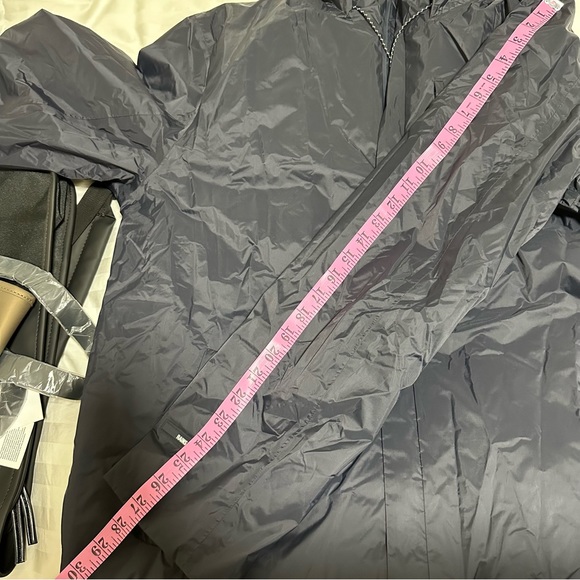 MENS RAINS Padded Nylon Coat NAVY XL - Picture 5 of 13